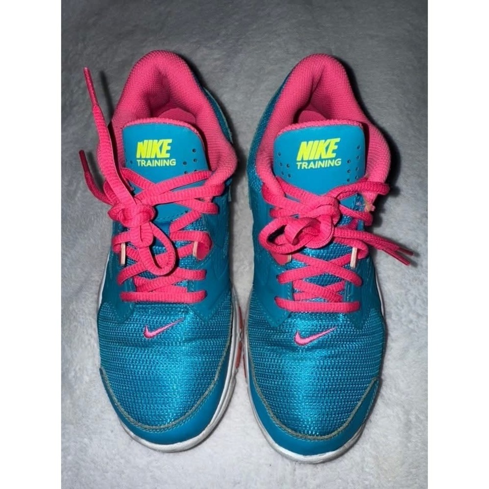 Nike Flex Training Sneakers Athletic Shoes Blue Pink Yellow youth 5 women's 7
